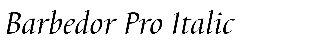 Barbedor Pro Italic